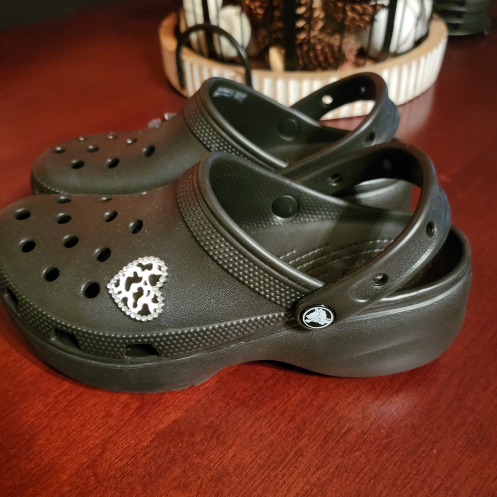 CROCS Classic Platform Clog Black - Picture 4 of 6